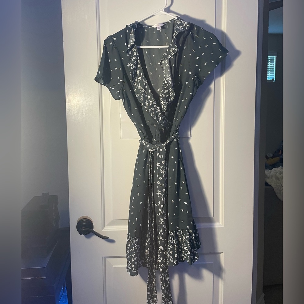 Green Wrap Dress